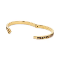 Deals ✨ Kate Spade New York Gold-Tone Heart Hinge Bangle Bracelet Clear/gold. ⌛