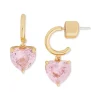 Promo 🔥 Kate Spade New York Gold-Tone Color Cubic Zirconia Charm Pavé Hoop Earrings Pink/gold 🧨 -Kate Spade Shop unnamed file 176