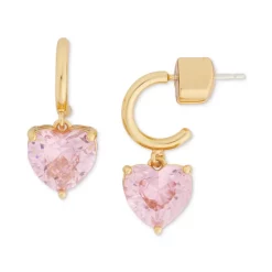 Wholesale 🎉 Kate Spade New York Gold-Tone Heart Charm Huggie Hoop Earrings Ruby 💯 -Kate Spade Shop unnamed file 176