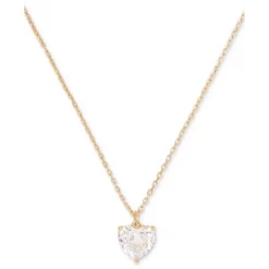 Promo 😀 Kate Spade New York Gold-Tone Birthstone Heart Pendant Necklace, 16 + 3 Extender Pearl 👏 -Kate Spade Shop unnamed file 18