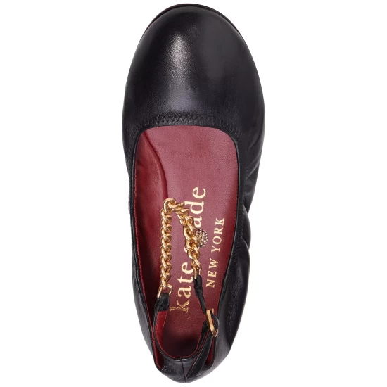 Best Sale ๐ Kate Spade New York ๐ฉ Women's Crush Chain Ankle-Strap Flats Milk Tea ๐ 7 Best Sale ๐ Kate Spade New York ๐ฉ Women's Crush Chain Ankle-Strap Flats Milk Tea ๐ - Image 5