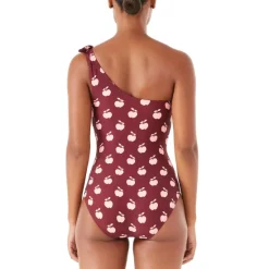 Best Sale 🎁 Kate Spade New York Printed One-Shoulder One-Piece 🩱 Swimsuit Deep Fig 💯 -Kate Spade Shop unnamed file 194
