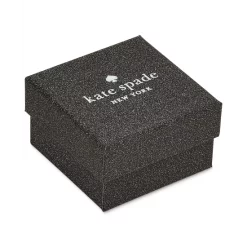 Buy ❤️ Kate Spade New York Gold-Tone Square Glitter Stone Mini Pendant Necklace, 17 + 3 Extender Black Glit 🧨