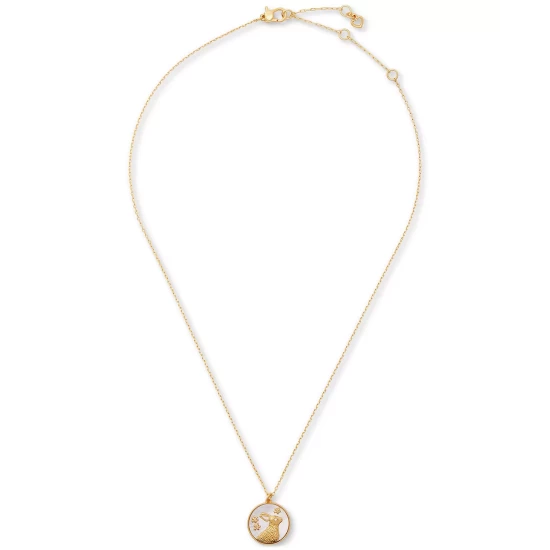 Best deal ๐ Kate Spade New York Gold-Tone Pavรฉ & ๐ฉ Mother-of-Pearl Rabbit Pendant Necklace, 17 + 3 Extender Cream Multi ๐ฅฐ 5 Best deal ๐ Kate Spade New York Gold-Tone Pavรฉ & ๐ฉ Mother-of-Pearl Rabbit Pendant Necklace, 17 + 3 Extender Cream Multi ๐ฅฐ - Image 3