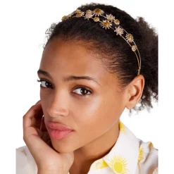 Promo 🥰 Kate Spade New York Gold-Tone Crystal Cluster Headband Yellow Multi 🔥 -Kate Spade Shop unnamed file 238