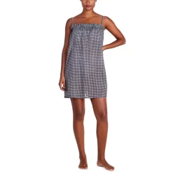 Promo ❤️ Kate Spade New York 👩 Women's Cotton Check-Print Cover-Up Mini 👗 Dress Black ⭐ -Kate Spade Shop unnamed file 253