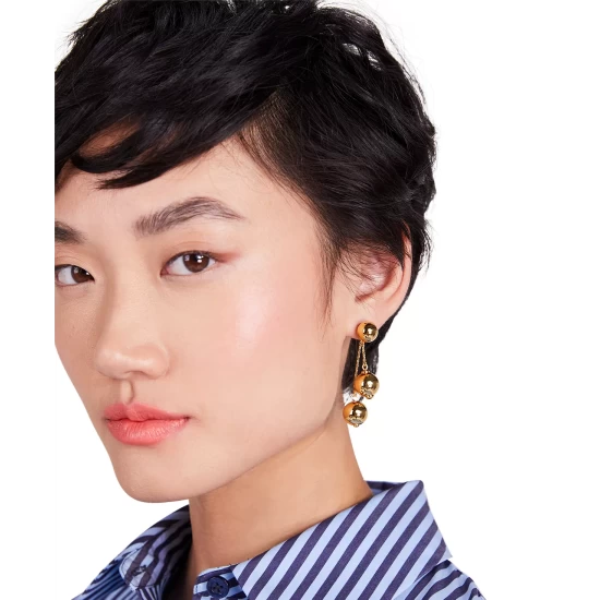 Coupon 🔥 Kate Spade New York Gold-Tone Small Pavé Huggie Hoop Earrings, 0.62 Clear/rose 🧨 4 Coupon 🔥 Kate Spade New York Gold-Tone Small Pavé Huggie Hoop Earrings, 0.62 Clear/rose 🧨 - Image 2