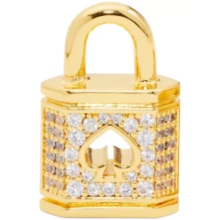 Outlet 🥰 Kate Spade New York Gold-Tone Pavé & Gemstone Heart Pendant Necklace, 18 + 3 Extender Pink Multi 👏