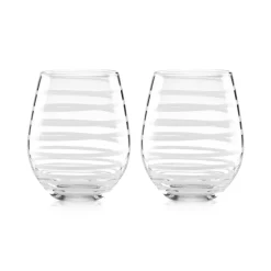 Top 10 ❤️ Kate Spade New York Charlotte Street Collection 2-Pc. Stemless Wine Glasses Set Cobalt Blue Spiral ❤️ -Kate Spade Shop unnamed file 276