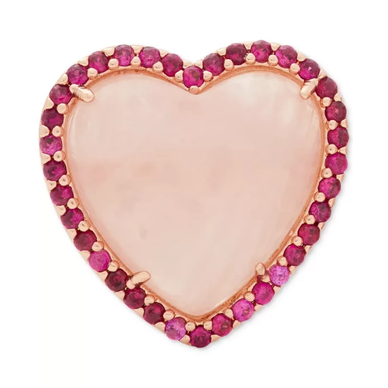 Top 10 🥰 Kate Spade New York Rose Gold-Tone Pavé & Gemstone Heart Stud Earrings Pink Multi 💯 6 Top 10 🥰 Kate Spade New York Rose Gold-Tone Pavé & Gemstone Heart Stud Earrings Pink Multi 💯 - Image 4