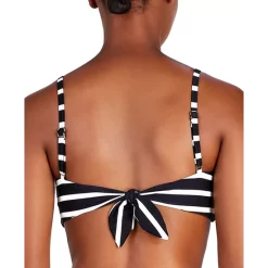 Cheapest 😍 Kate Spade New York 👩 Women's Striped Square-Neck 👙 Bikini Top Black ✨ -Kate Spade Shop unnamed file 342