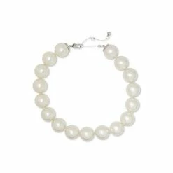 Buy 🔥 Kate Spade New York Silver-Tone Imitation Pearl Collar Necklace, 16 + 3 Extender Cream/silv 🔥 -Kate Spade Shop unnamed file 381