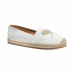 Deals 👏 Kate Spade New York 👩 Women's Doubles Espadrille Flats Optic White 🤩