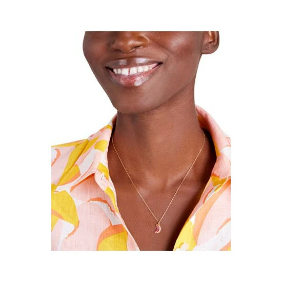 Wholesale ⭐ Kate Spade New York Gold-Tone Pavé Crystal Grapefruit Mini Pendant Necklace, 16 + 3 Extender Pink Multi 🛒 5 Wholesale ⭐ Kate Spade New York Gold-Tone Pavé Crystal Grapefruit Mini Pendant Necklace, 16 + 3 Extender Pink Multi 🛒 - Image 3