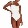 Outlet 🎁 Kate Spade New York 👩 Women's Shirred Square-Neck One Piece 🩱 Swimsuit Ivory 🤩 -Kate Spade Shop unnamed file 409