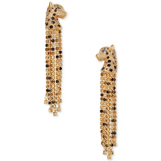 Best Sale ๐ Kate Spade New York Gold-Tone Multicolor Crystal Chain Leopard Linear Drop Earrings Neutral Multi โค๏ธ 3 Best Sale ๐ Kate Spade New York Gold-Tone Multicolor Crystal Chain Leopard Linear Drop Earrings Neutral Multi โค๏ธ