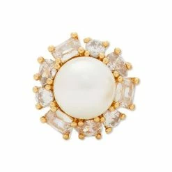 Discount 😉 Kate Spade New York Gold-Tone 🍬 Candy Shop Imitation Pearl Halo Stud Earrings Cream/gold ✔️ -Kate Spade Shop unnamed file 419