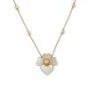 Outlet 💯 Kate Spade New York Gold-Tone Cubic Zirconia, Imitation Pearl & 👩 Mother-of-Pearl Flower Statement Pendant Necklace, 18 + 3 Extender White Multi/gold 😉 -Kate Spade Shop unnamed file 425