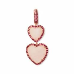 Best Pirce 🛒 Kate Spade New York Rose Gold-Tone Pavé & Gemstone Heart Double Drop Earrings Pink Multi ⭐ -Kate Spade Shop unnamed file 444
