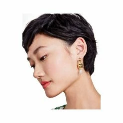 Cheap ❤️ Kate Spade New York Gold-Tone Padlock & Freshwater Pearl Drop Earrings Cream Multi 🔔 -Kate Spade Shop unnamed file 465