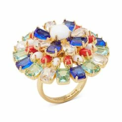 Deals π€© Kate Spade New York Gold-Tone Multicolor Mixed Stone Statement Ring π