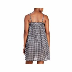 Promo ❤️ Kate Spade New York 👩 Women's Cotton Check-Print Cover-Up Mini 👗 Dress Black ⭐ -Kate Spade Shop unnamed file 484