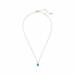 Deals ⌛ Kate Spade New York Silver-Tone Cubic Zirconia & Imitation Pearl Pendant Necklace, 17 + 3 Extender Multi 🔔 -Kate Spade Shop unnamed file 495