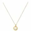 Promo 🌟 Kate Spade New York Gold-Tone Crystal Pendant Necklace, 16 + 3 Extender Clear Gold 🧨 -Kate Spade Shop unnamed file 524