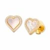 Top 10 🔥 Kate Spade New York Gold-Tone 👩 Mother-of-Pearl Heart Stud Earrings Clear/gold. 💯 -Kate Spade Shop unnamed file 547
