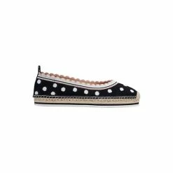 Cheap 🎉 Kate Spade New York 👩 Women's Knottingham Flats Black W/optic White Dots 🔥 -Kate Spade Shop unnamed file 555