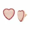 Top 10 🥰 Kate Spade New York Rose Gold-Tone Pavé & Gemstone Heart Stud Earrings Pink Multi 💯 -Kate Spade Shop unnamed file 557
