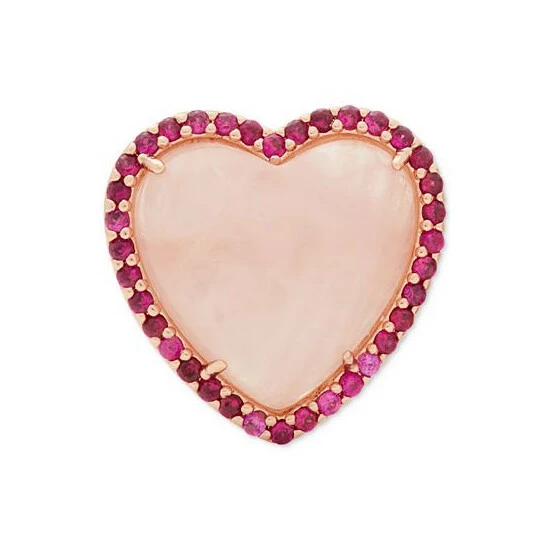 Top 10 🥰 Kate Spade New York Rose Gold-Tone Pavé & Gemstone Heart Stud Earrings Pink Multi 💯 5 Top 10 🥰 Kate Spade New York Rose Gold-Tone Pavé & Gemstone Heart Stud Earrings Pink Multi 💯 - Image 3