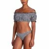 Hot Sale 🎉 Kate Spade New York 👩 Women's Off-The-Shoulder Check-Print 👙 Bikini Top & Bottoms Black 😉 -Kate Spade Shop unnamed file 563