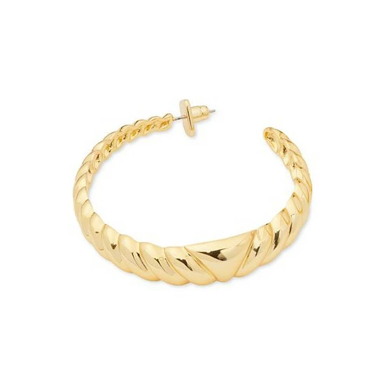 Cheap ๐งจ Kate Spade New York Kate Space New York Gold-Tone French Twist Hoop Earrings, 1.8 Gold. ๐ฅฐ 4 Cheap ๐งจ Kate Spade New York Kate Space New York Gold-Tone French Twist Hoop Earrings, 1.8 Gold. ๐ฅฐ - Image 2