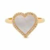 New 🥰 Kate Spade New York Gold-Tone 👩 Mother-of-Pearl Heart Ring Clear/gold 🧨 -Kate Spade Shop unnamed file 570