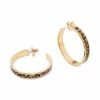 Discount 🌟 Kate Spade New York Gold-Tone Medium Printed C-Hoop Earrings, 1.4 Leopard 💯 -Kate Spade Shop unnamed file 587