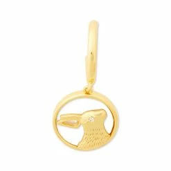 Promo 🔥 Kate Spade New York Gold-Tone Pavé & 👩 Mother-of-Pearl Rabbit Charm Huggie Hoop Earrings Cream Multi 🥰 -Kate Spade Shop unnamed file 649