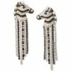 Best Pirce 🥰 Kate Spade New York Silver-Tone Pavé & Imitation Pearl Zebra Statement Earrings Black Multi. ⭐ -Kate Spade Shop unnamed file 654