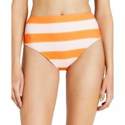 Top 10 👍 Kate Spade New York 👩 Women's High-Waist 👙 Bikini Bottoms Orange Soda 🥰