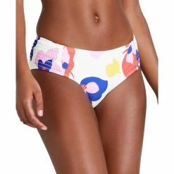 Cheapest 🎉 Kate Spade New York 👩 Women's Smocked 👙 Bikini Bottoms Ivory Multi ✨